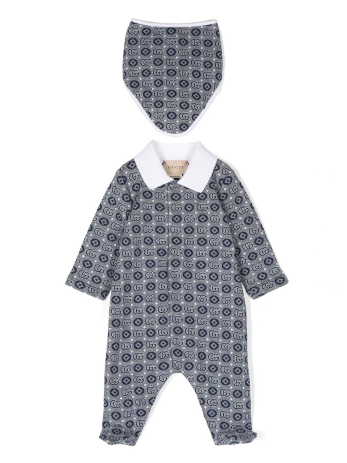 

Gucci Kids пижама с логотипом Double G, синий