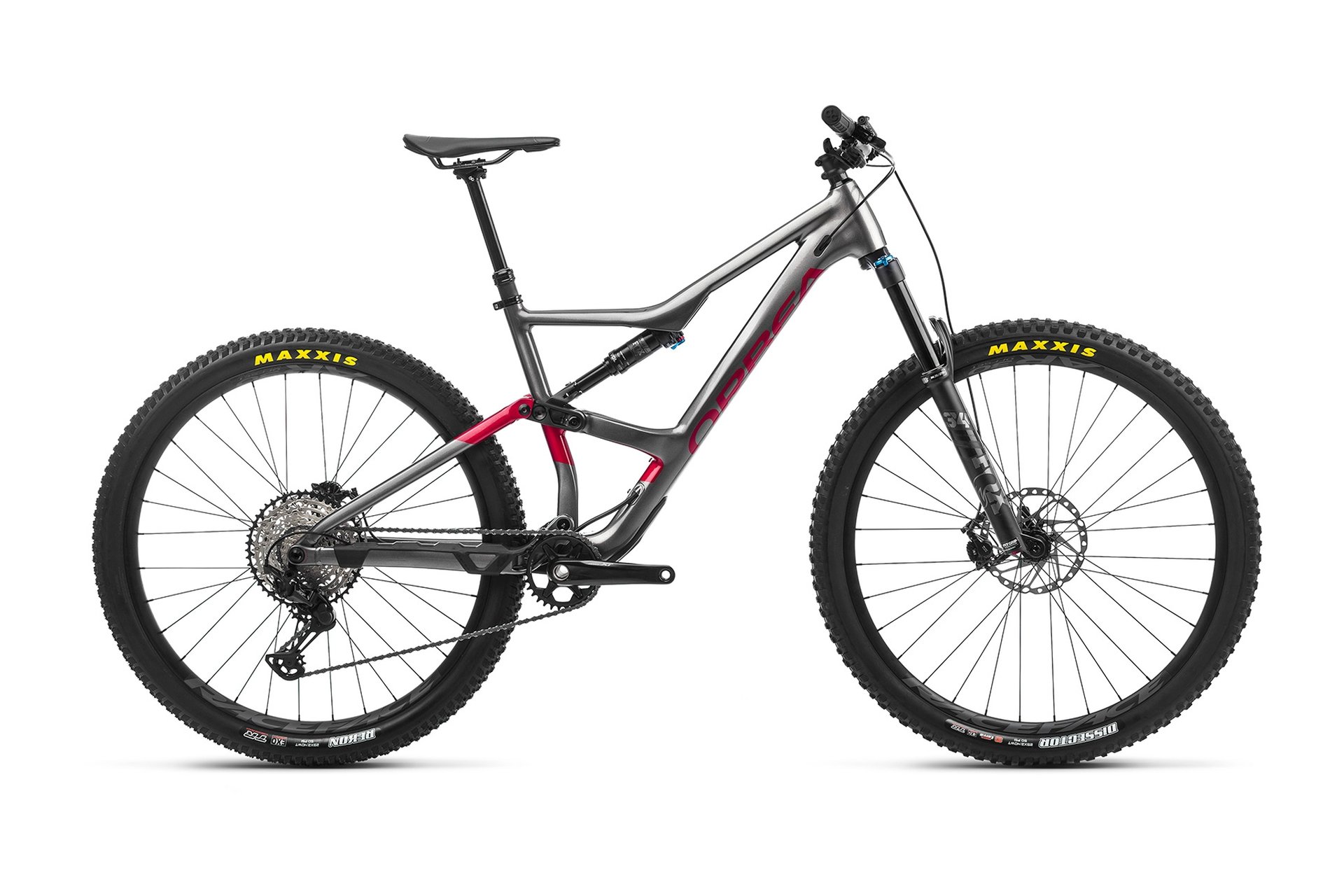 

Горный велосипед Orbea Occam h10 - 29 дюймов - fully, grau | glitter anthracite-metallic red