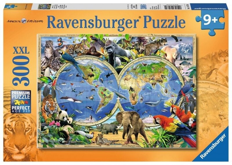 

Ravensburger, пазл, Мир с дикими животными, 300 шт.