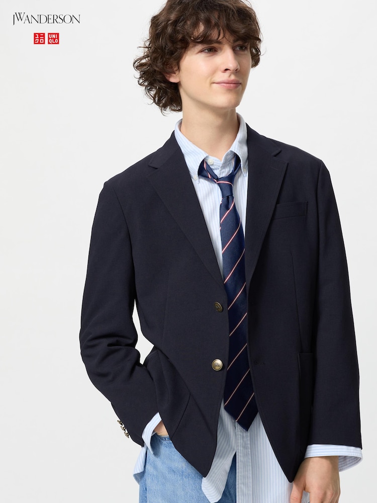 

Блейзер kando/короткая длина рукава Uniqlo, синий