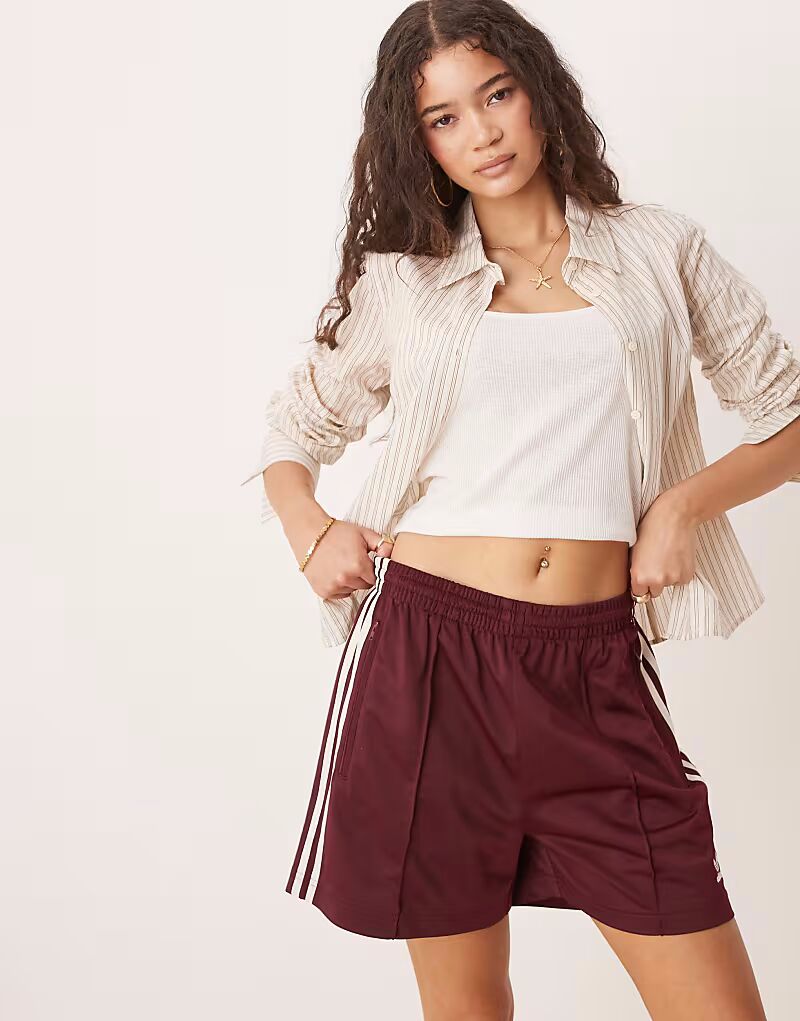 

Шорты Adidas Originals Firebird бордового цвета