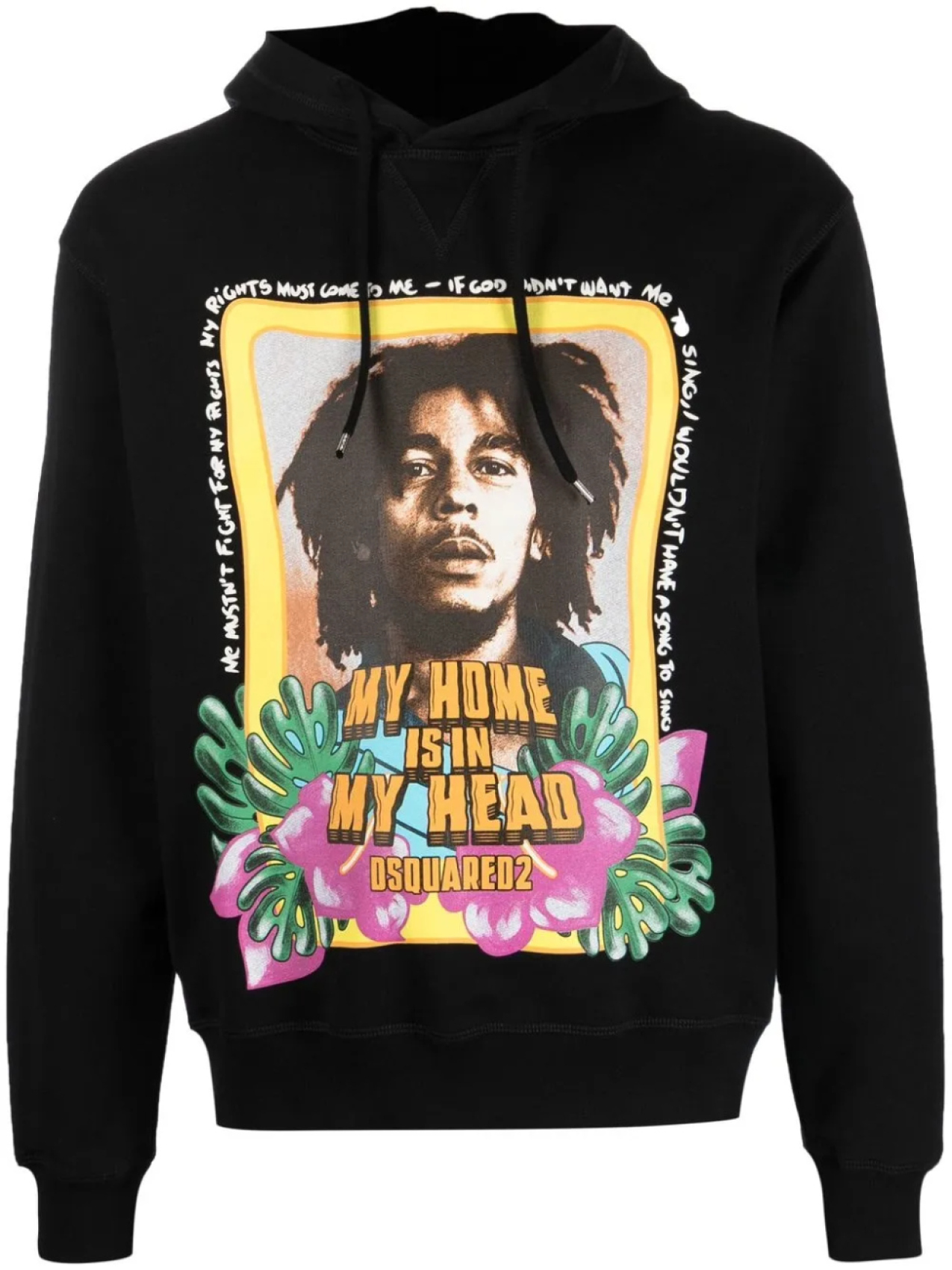 

DSQUARED2 худи Bob Marley, черный