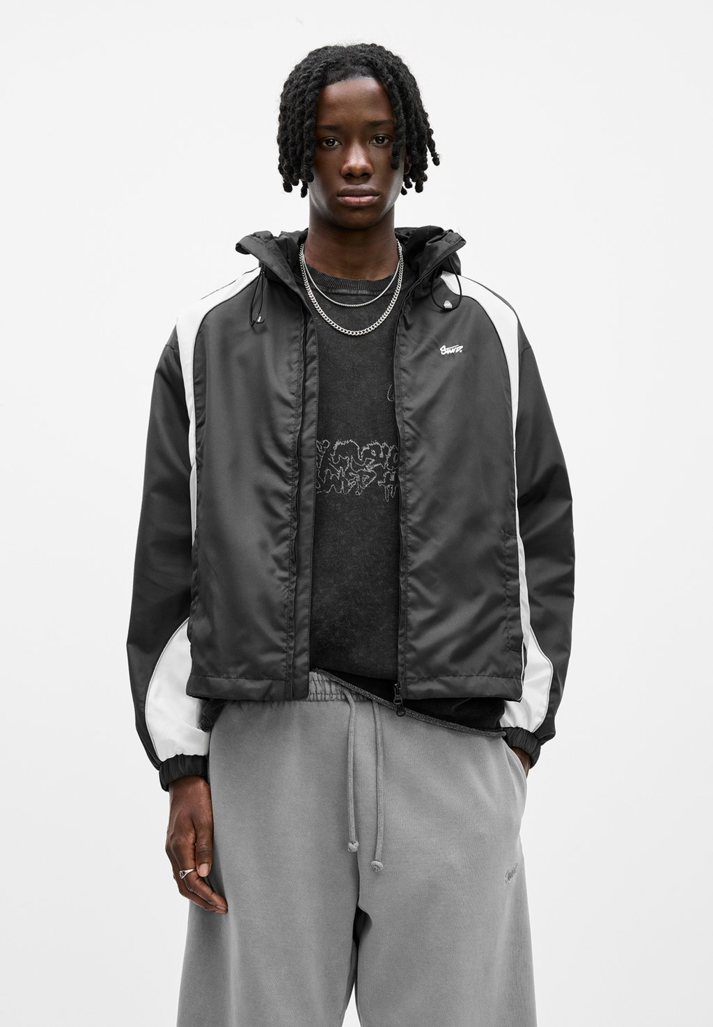 

Куртка для активного отдыха STWD PANELLED PULL&BEAR, черный