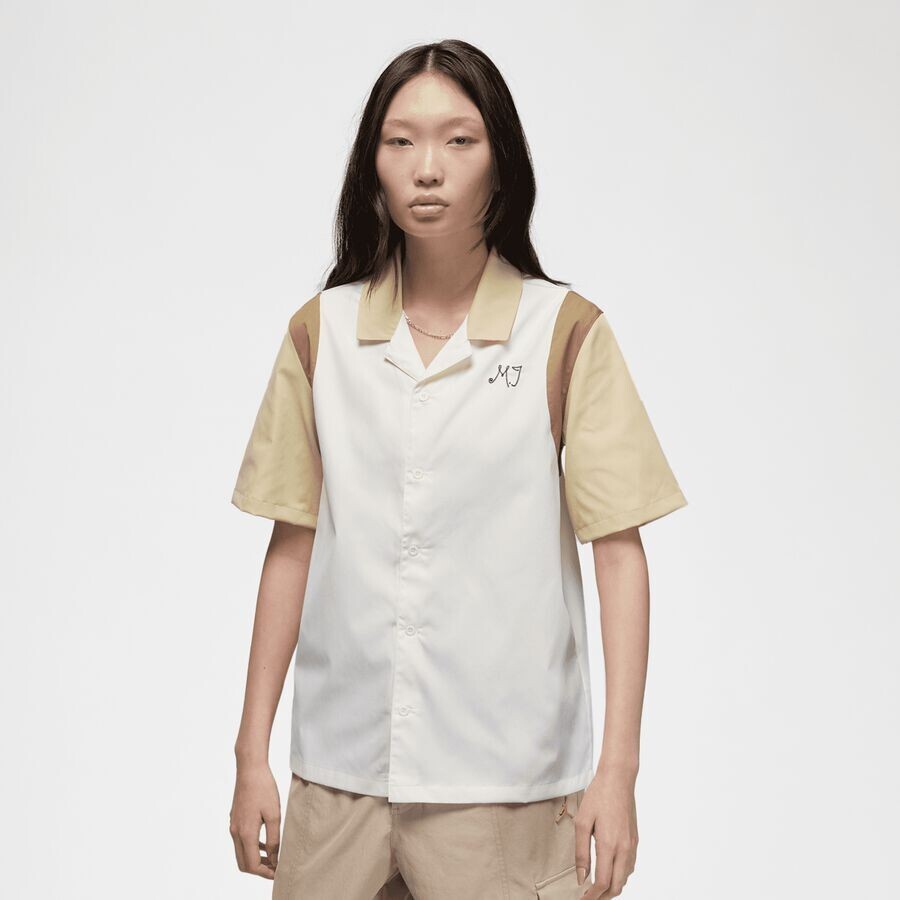 

Футболка Button-Up Shirt JORDAN, цвет sail/team gold/brown kelp