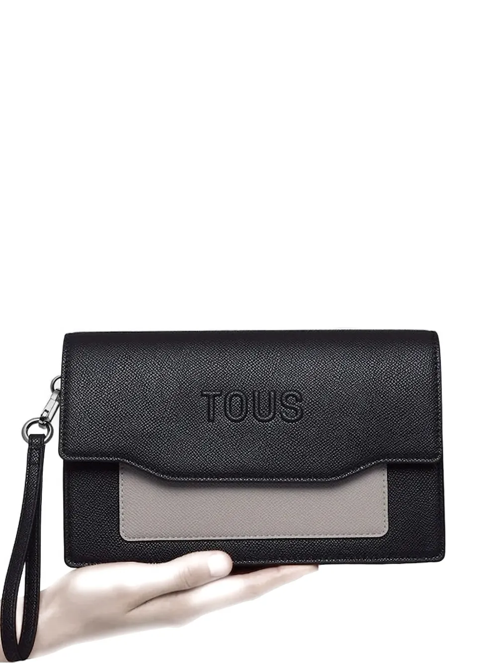 

Клатч Audree Saffiano с тиснеными панелями TOUS, черный