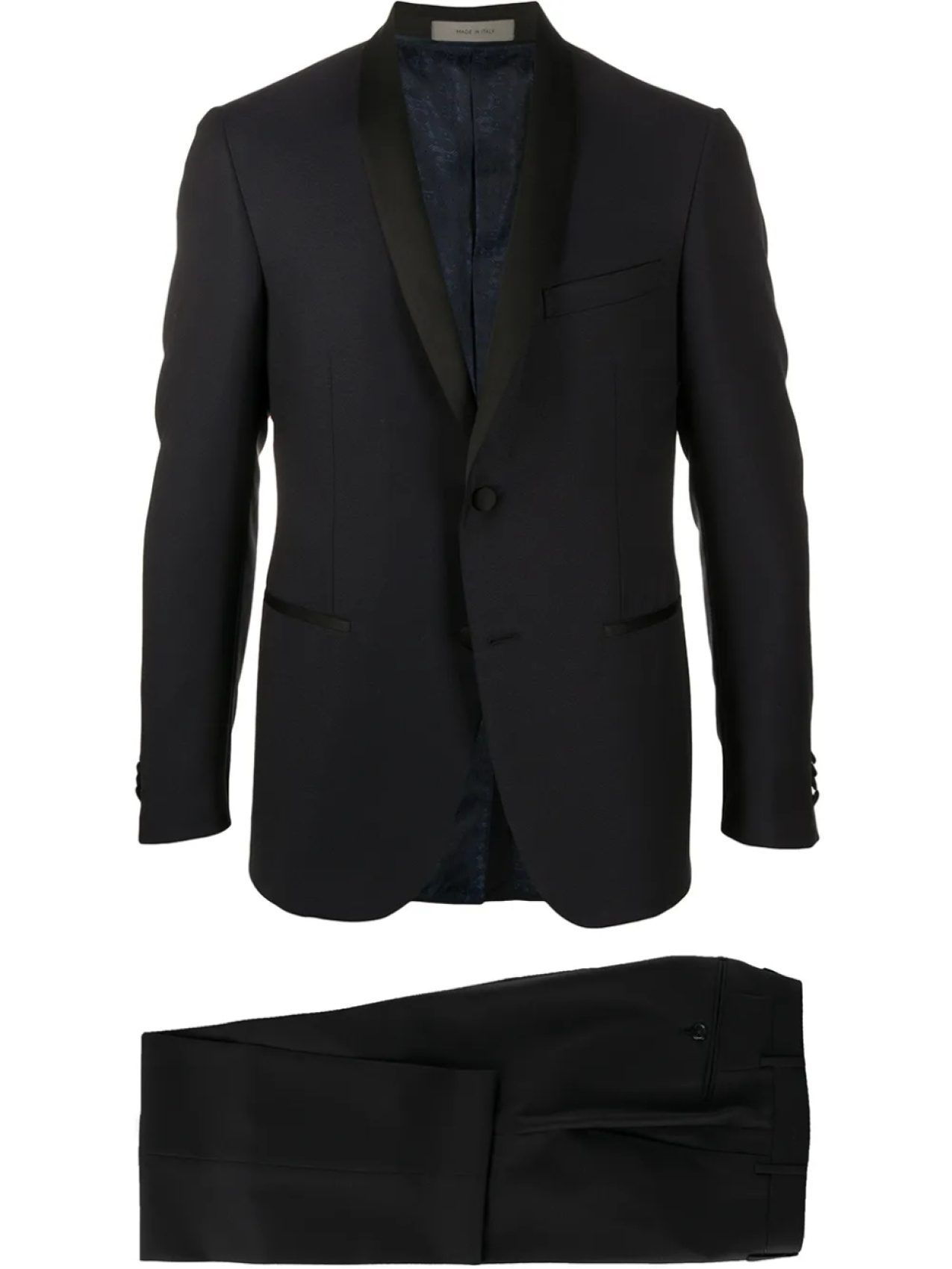 

Corneliani вечерний костюм-двойка узкого кроя, синий