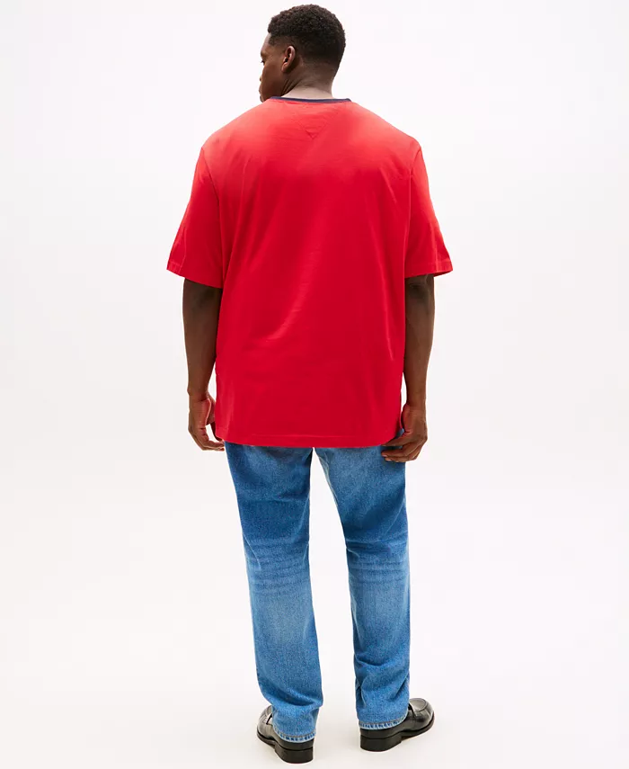 Мужская футболка с коротким рукавом Big & Tall Tino Logo Tommy Hilfiger, красный — фото 2