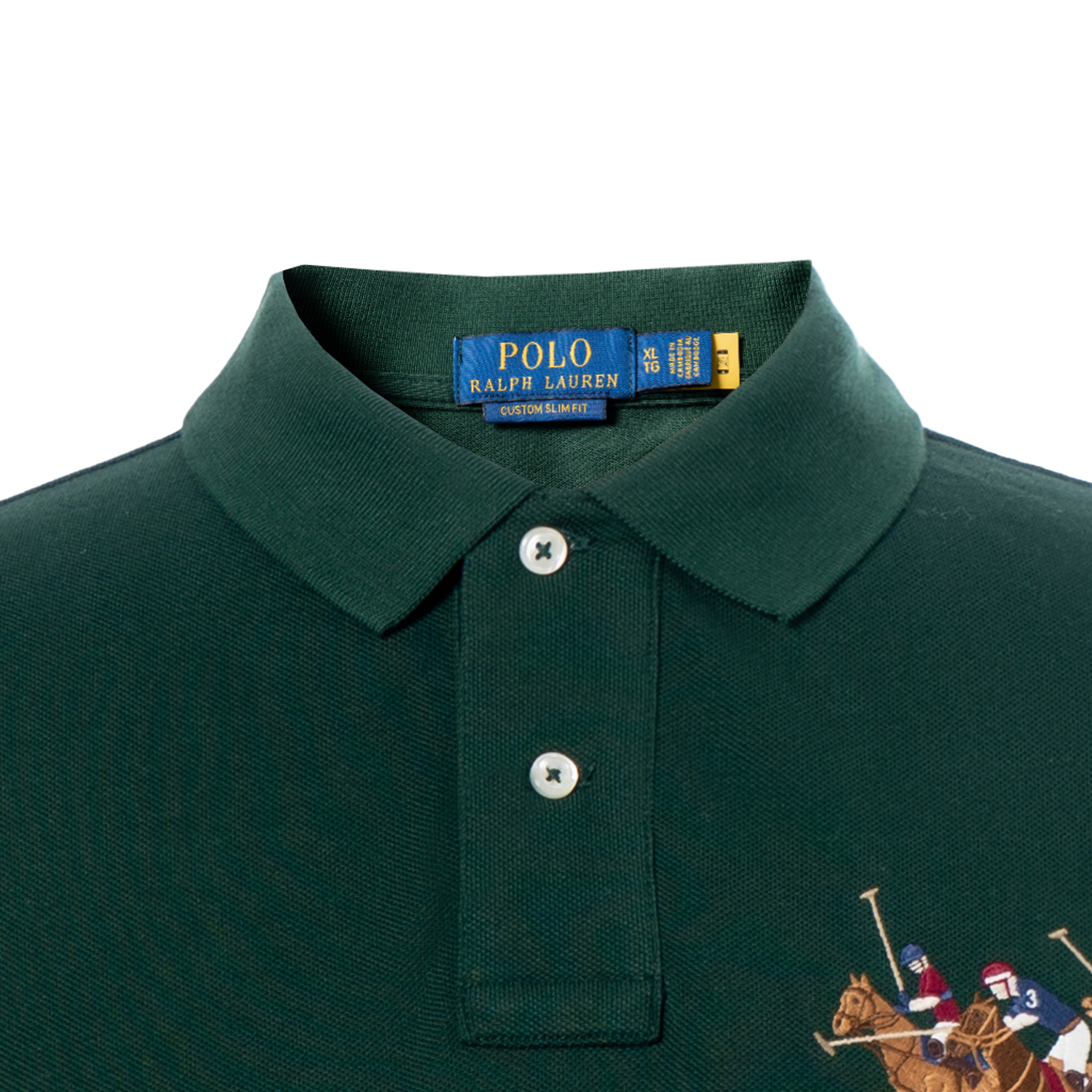 

Поло с тройной лошадкой Polo Ralph Lauren, зеленый