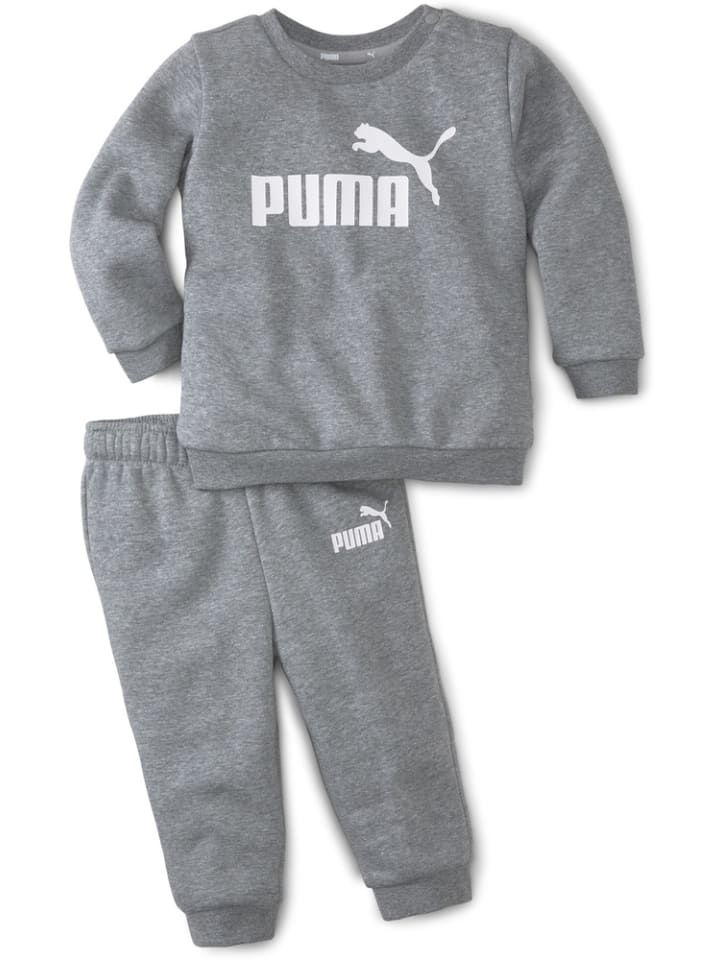 

Puma Спортивный костюм "MiniCats ESS Crew Jogger FL" серого цвета