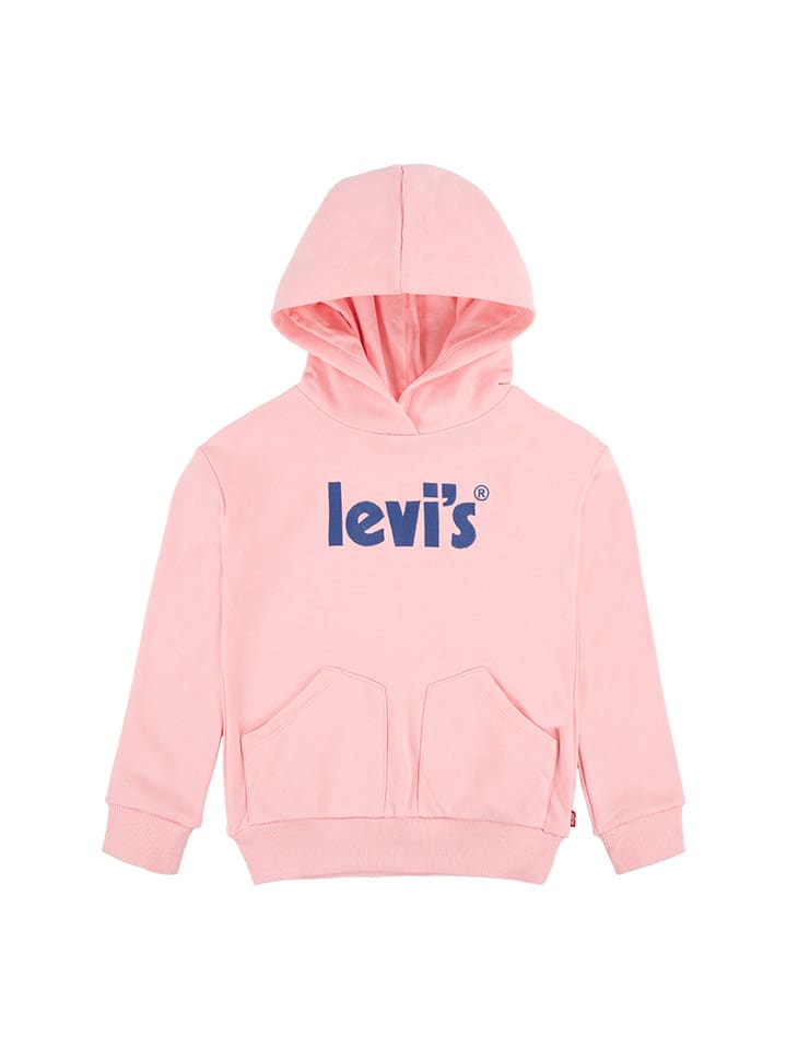 

Пуловер с капюшоном Levi's Kids, розовый