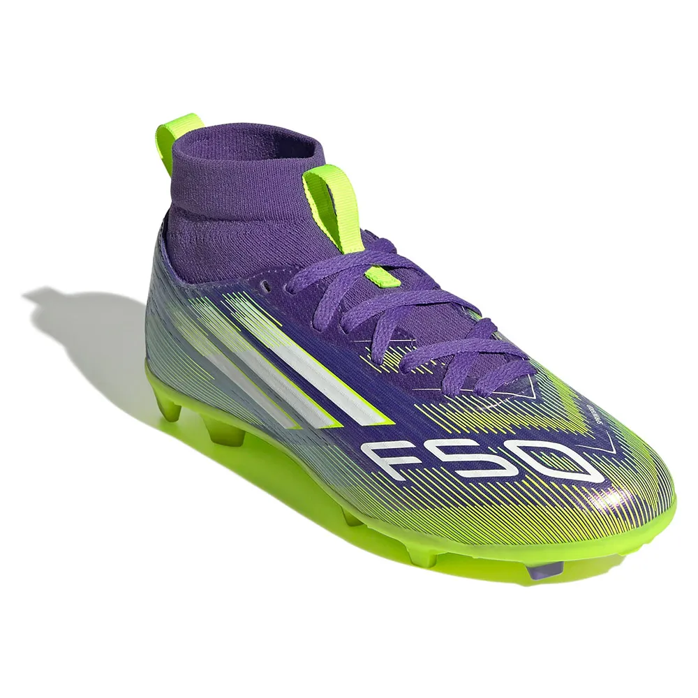 Футбольные бутсы adidas F50 League Mid FG/MG, фиолетовый — фото 4