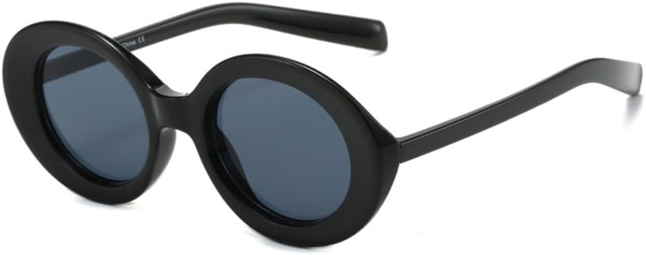 

Модные овальные солнцезащитные очки-гелевые линзы для женщин, защита от УФ-излучения UV400, винтажные градиентные очки для мужчин, трендовые солнцезащитные очки LJTJTAV, Black Gray