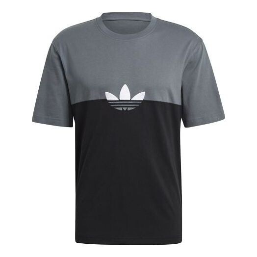 

Футболка с логотипом adicolor slices trefoil квадратная футболка мужская Adidas, мульитколор