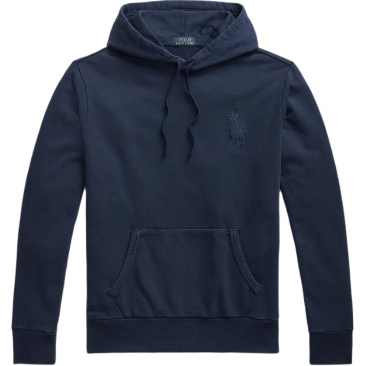Толстовка с капюшоном Big Polo Pony из флиса Polo Ralph Lauren, nautical синий