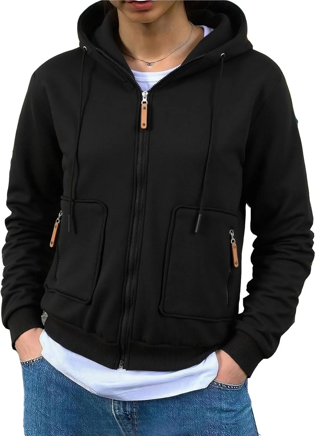 

Мужская худи Cambkatl с молнией, Casual, свободная, легкая