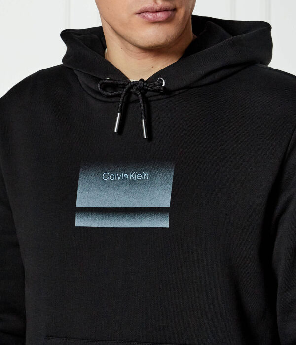 Толстовка Calvin Klein Regular Fit с капюшоном, черный — фото 4