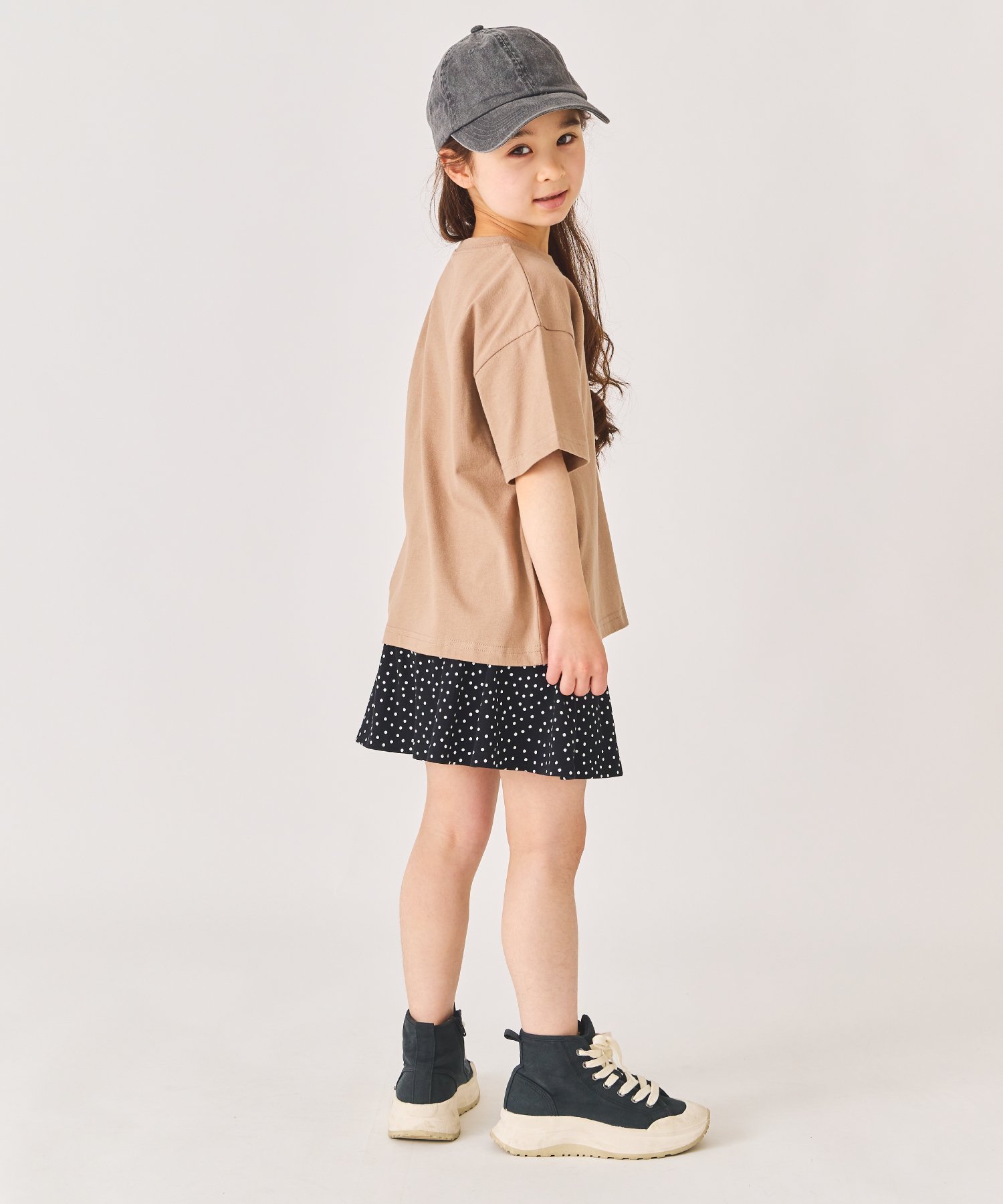 Юбка Юбки длиной до локтя с принтом по всей поверхности Ever Closet, F-Black (Polka Dot Pattern) — фото 2