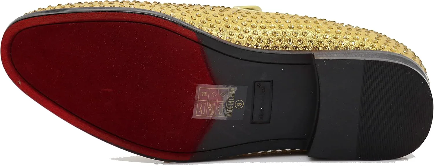 

Мужские винтажные бархатные лоферы SPK26 с кристаллами, дизайнерские туфли без застежки, классические туфли для смокинга Enzo Romeo, золотой