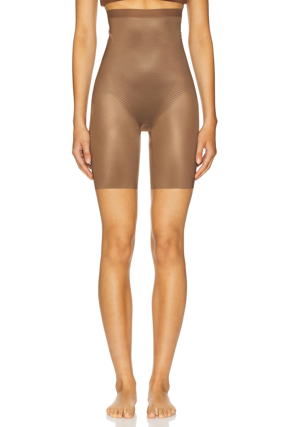 

Spanxshape невидимые высокие шорты с высокой талией Spanx, chestnut brown