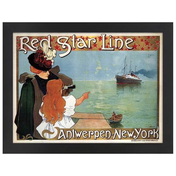 

Рамка для фотографий LegendArte Poster Red Star Line, черный