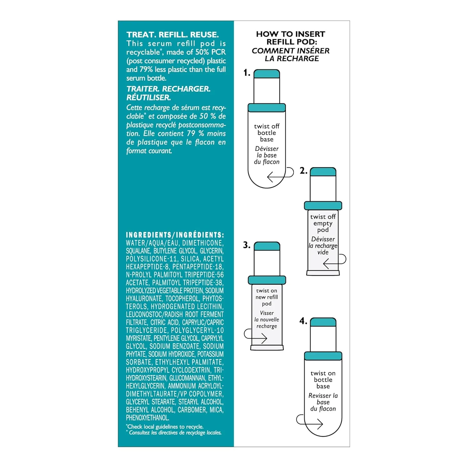 Peter Thomas Roth Peptide Skinjection Amplified Wrinkle-Fix сыворотка, заправка для флакона 30 мл — фото 3
