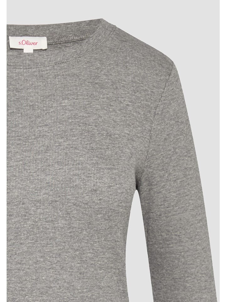 

Футболка s.Oliver T-Shirt langarm, серый