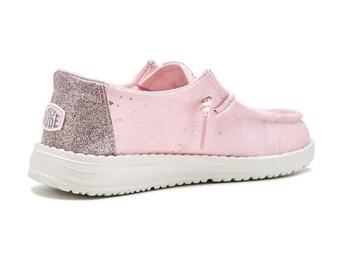 Лоферы детские Wendy Print Hey Dude Kids, Sparkle Pink — фото 4