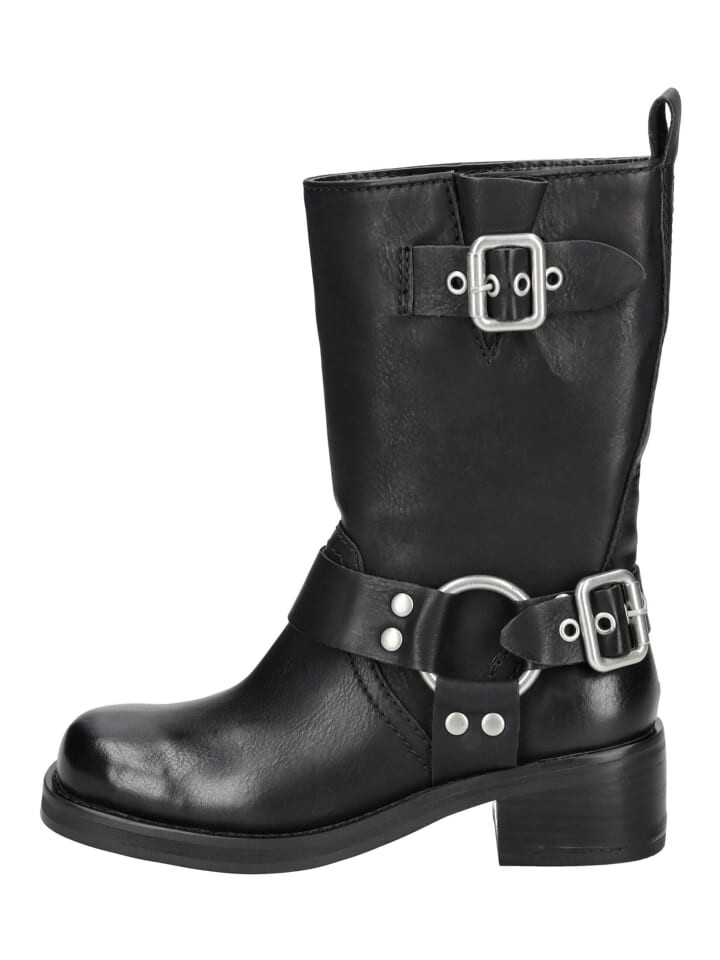 Ботинки женские Steve Madden массивные кожаные, черный — фото 2