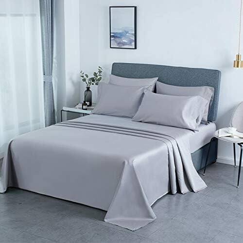 

Комплект простыней из шелкового атласа Roch Linen, Black