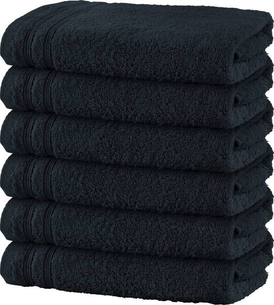 

Полотенце для душа Erwin Müller 6er-Pack 162963, 70x1x140 см, черный