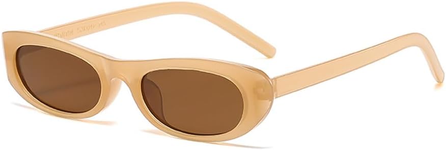 

Солнцезащитные очки «кошачий глаз» в маленькой оправе для женщин и мужчин. Универсальные аксессуары. Модные винтажные солнцезащитные очки для женщин с защитой от УФ-излучения UV400 generic, Jelly Brown