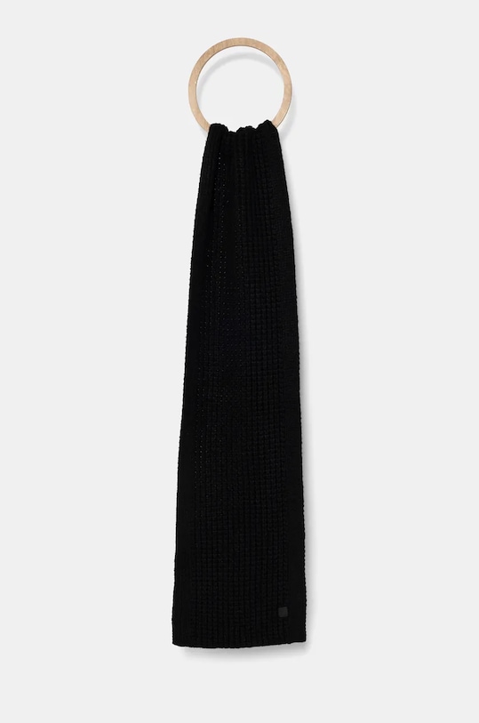 

Шарф с добавлением шерсти Allsaints, черный