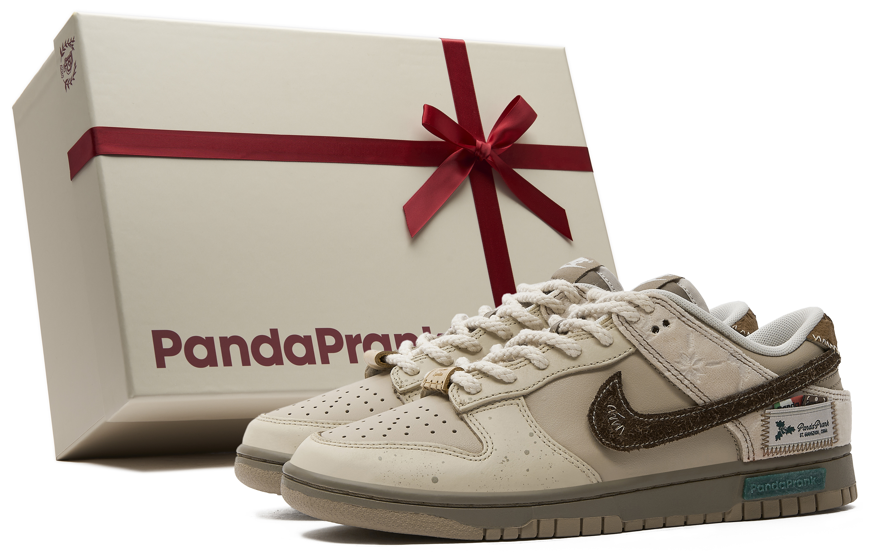 

Nike Dunk нескользящие износостойкие низкие кроссовки для скейтбординга унисекс beige umber