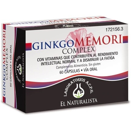 

Комплекс Ginkgomemori, 60 капсул Naturalista, El Naturalista