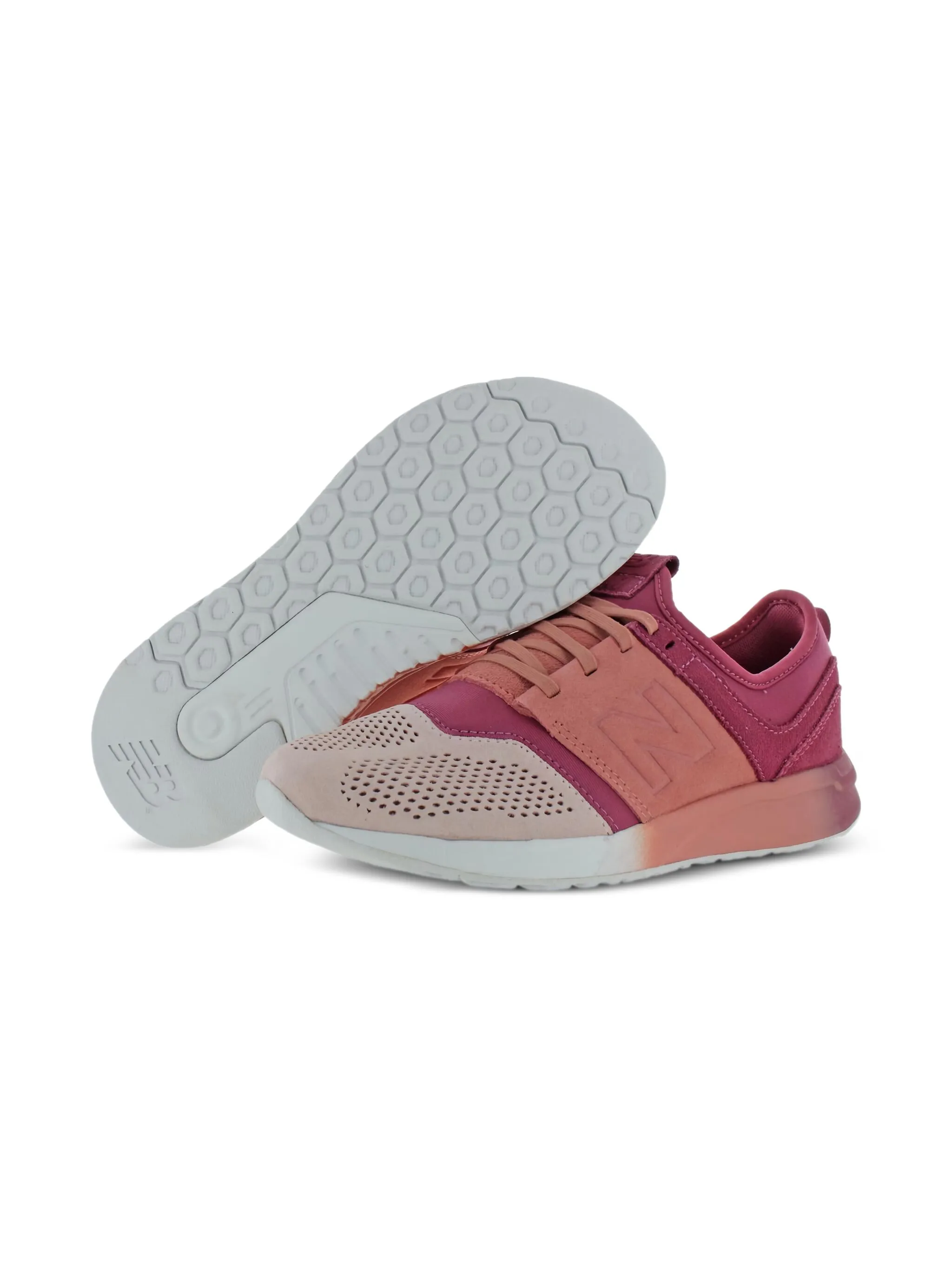 Кроссовки 247 Dusted Peach New Balance Kids, оранжевый — фото 3