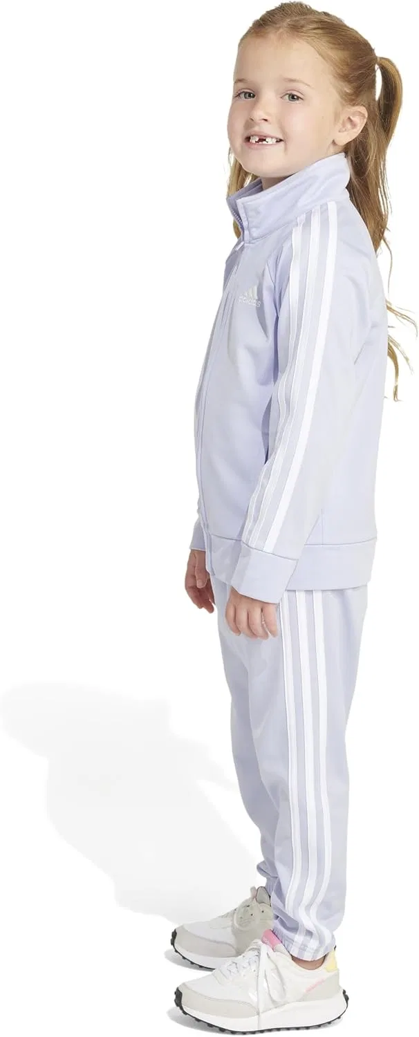 Детский спортивный костюм adidas, куртка и брюки, Violet Tone Purple — фото 4