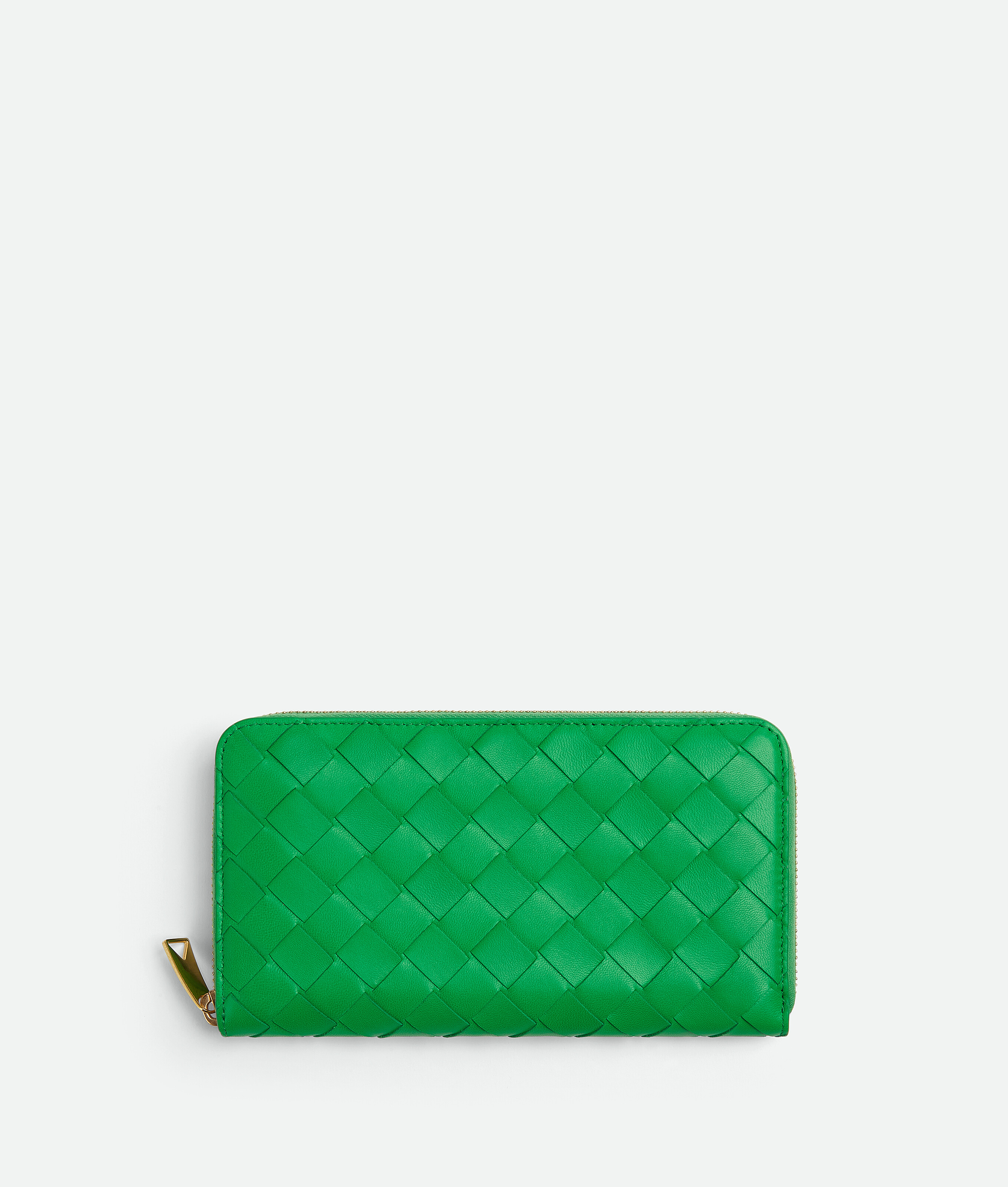 

Кошелек с застежкой-молнией Intrecciato Bottega Veneta, зеленый