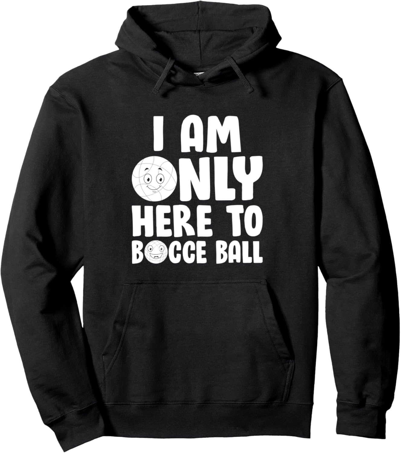 

Худи с надписью «Я единственный здесь, кто играет в бочче» Funny Bocce Ball Player Boccia Player, черный
