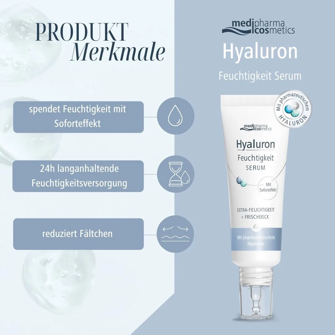 Сыворотка Medipharma Cosmetics — Увлажняющая с гиалуроновой кислотой и кофеином — фото 3