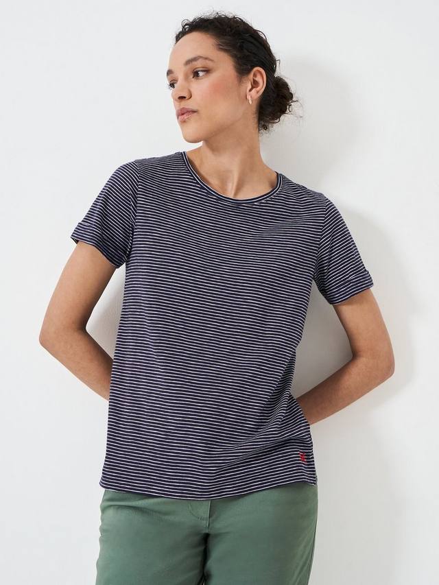 

Футболка perfect crew в полоску slub Crew Clothing, темно-синий/белый