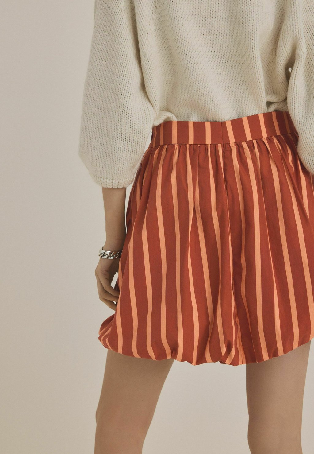 Юбка-фонарик REGULAR FIT-BUBBLE HEM - Mini skirt Next, оранжевый — фото 2