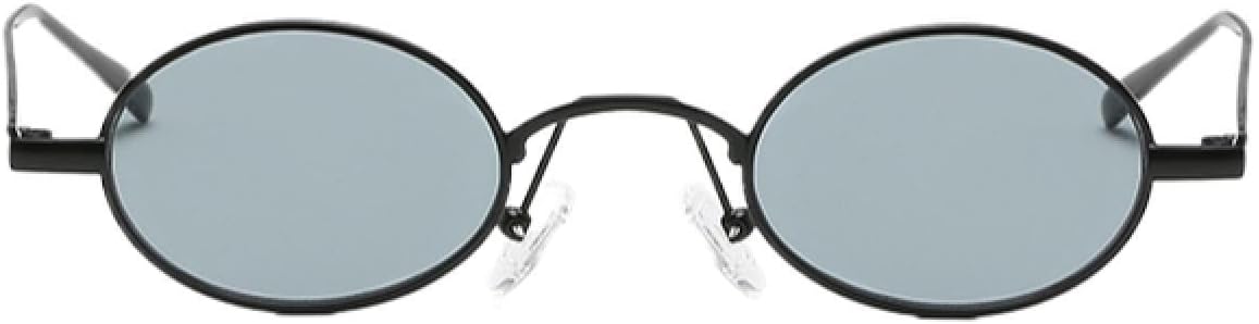 

Солнцезащитные очки с защитой от УФ-излучения UV400 | Маленькая овальная металлическая оправа, цветные линзы | Для женщин и мужчин, для занятий спортом на открытом воздухе и вождения DSVIGF, Black