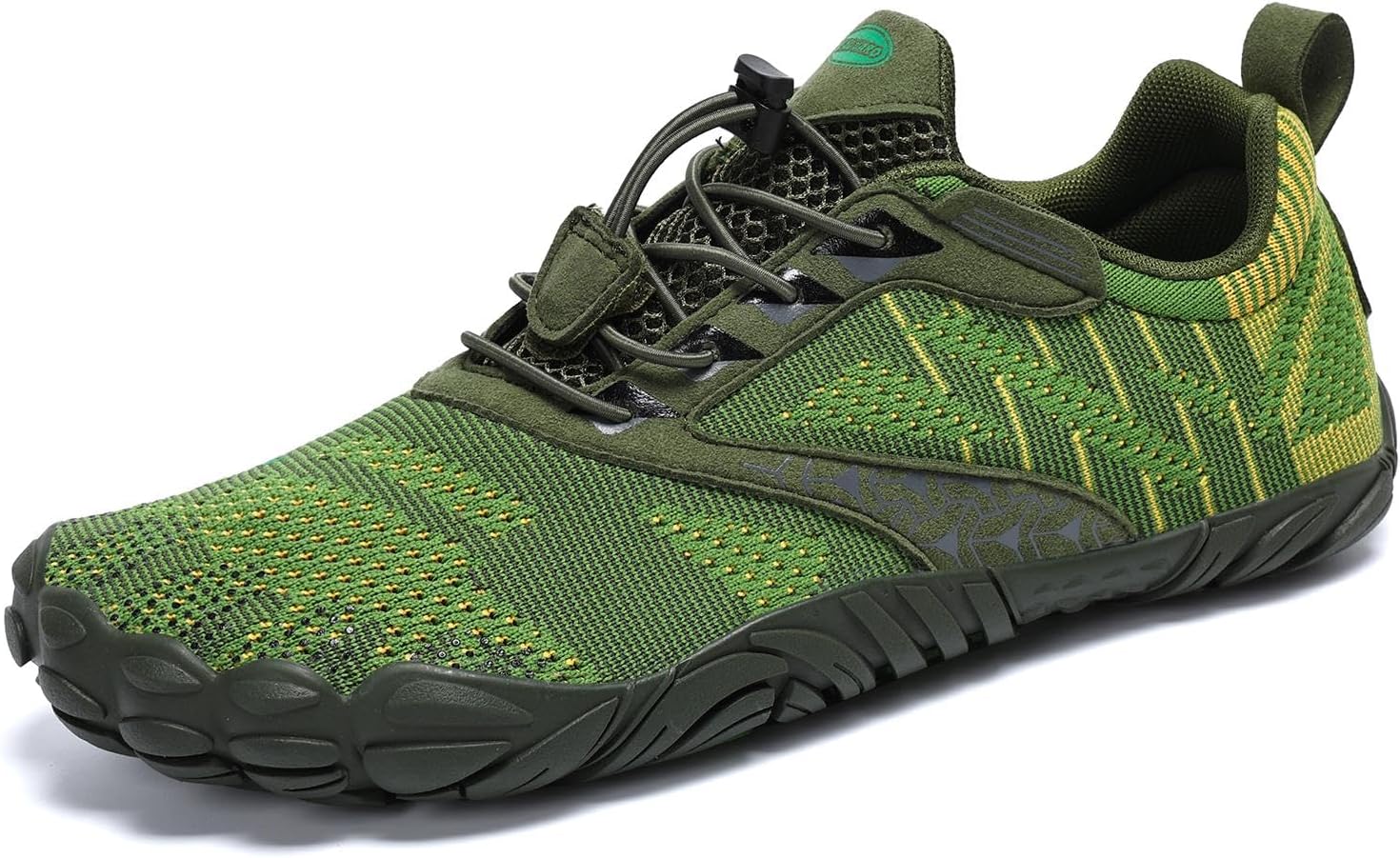 

SAGUARO Женские и мужские кроссовки для бега, минималистичные кроссовки для трейлраннинга, с широким носком и нулевым перепадом высоты подошвы, для кросс-тренинга на открытом воздухе, зеленый