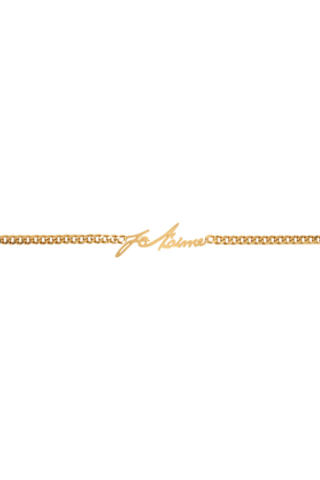 

Любовный пояс с цепочкой "Je t'aime" Balmain, золотой