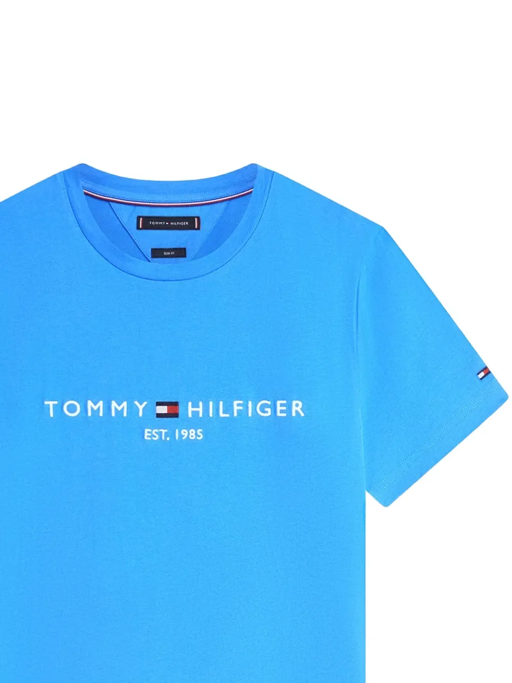 Футболка с логотипом на груди Tommy Hilfiger, синий — фото 2