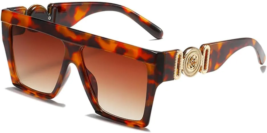 

Модные солнцезащитные очки-щиток для женщин и мужчин, линзы, металлическая оправа, роскошный повседневный стиль, защита от ультрафиолета UV400 LVTFCO, C4