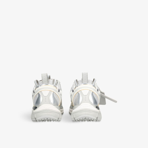 Низкие кроссовки Be right back из сетки и искусственной кожи Off-White C/O Virgil Abloh, серый — фото 4