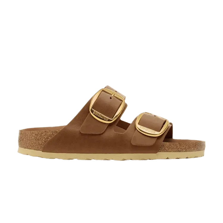 Сандалии Birkenstock Wmns Arizona Big Buckle Oiled Leather Narrow 'Cognac', коричневый