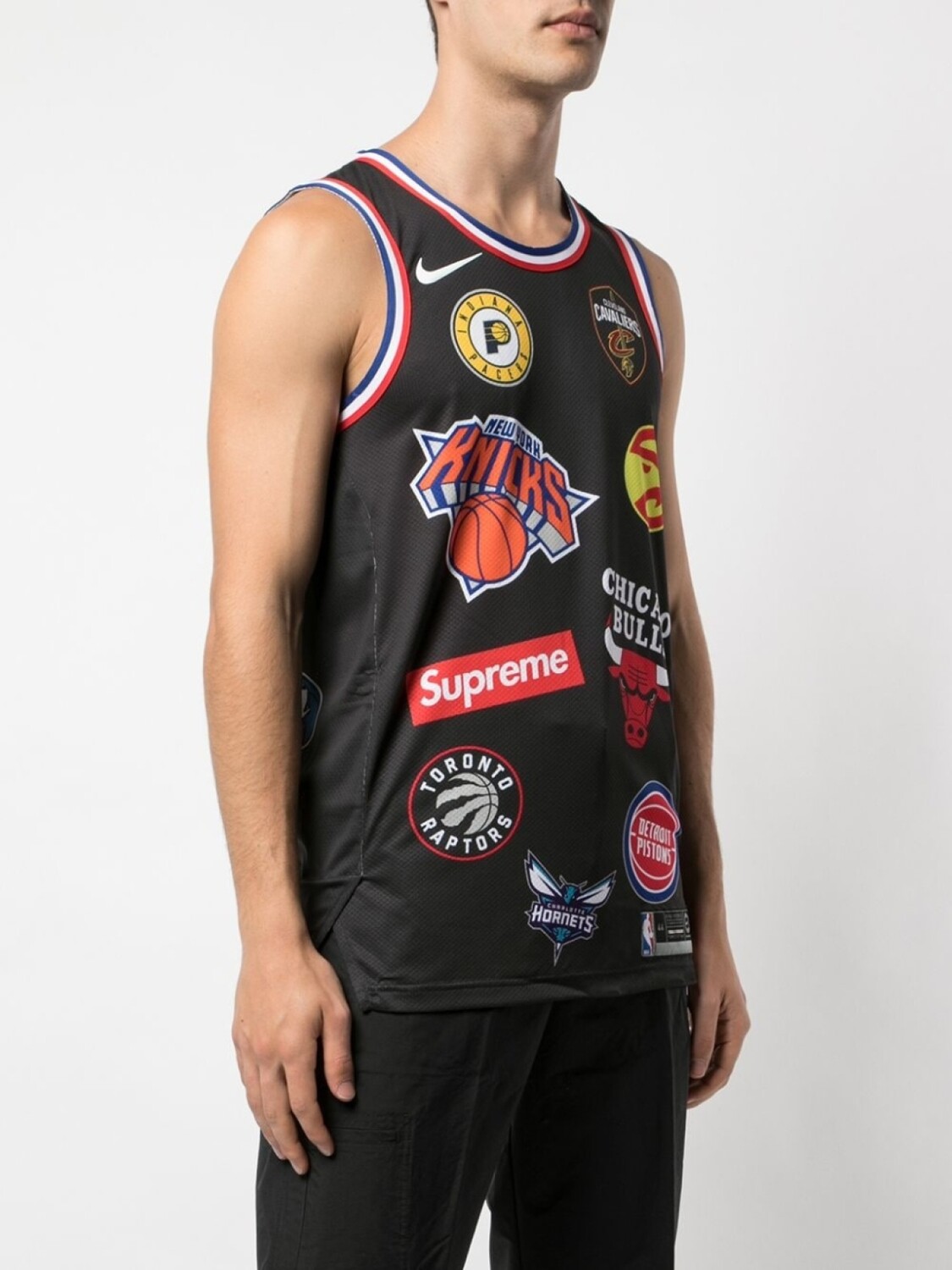 Supreme спортивный топ Nike/NBA Teams Basketball Jersey, черный — фото 3