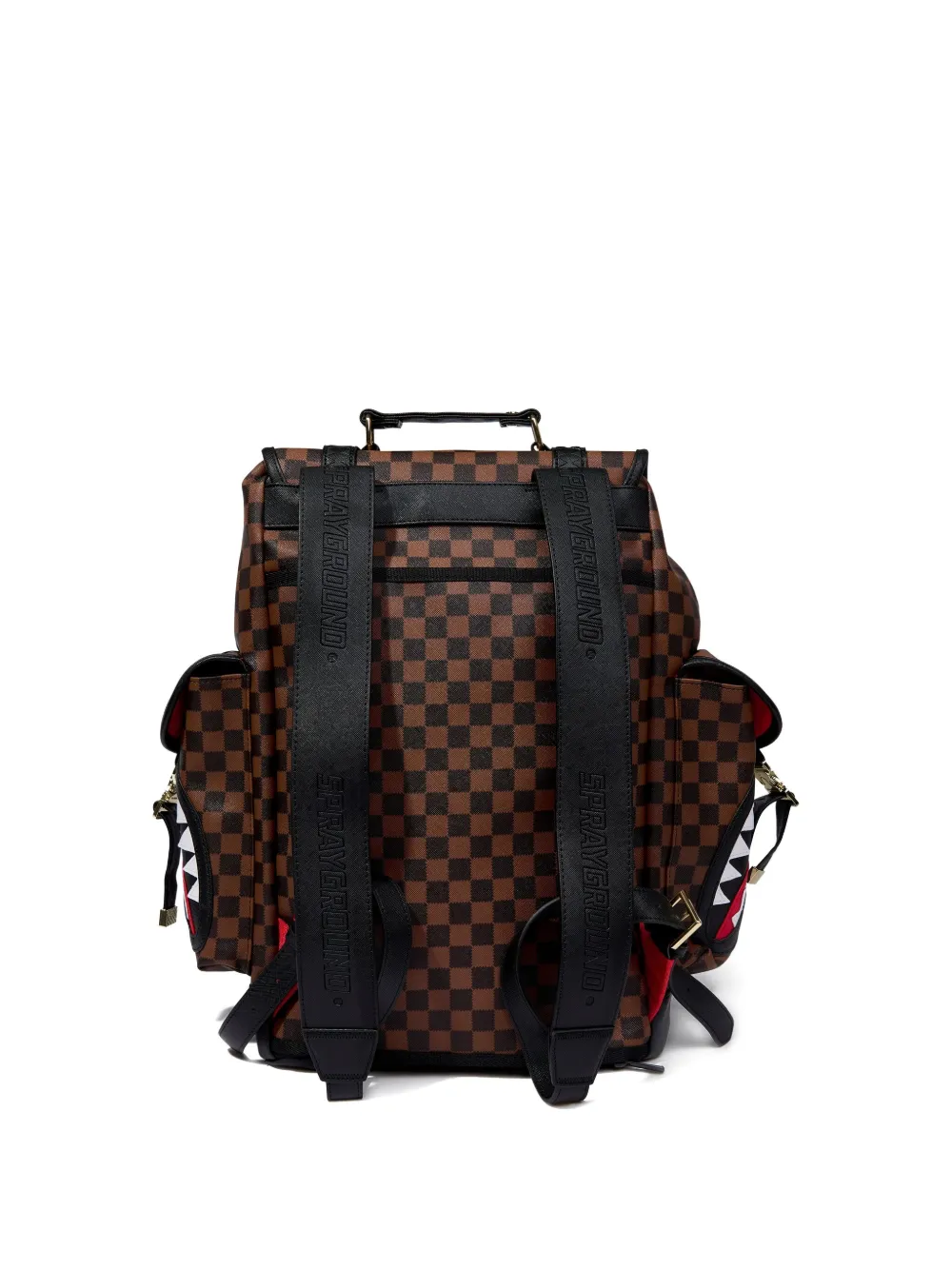 

Рюкзак Sawtooh Sharks in Paris Monte Ccarlo в клетку Sprayground, коричневый